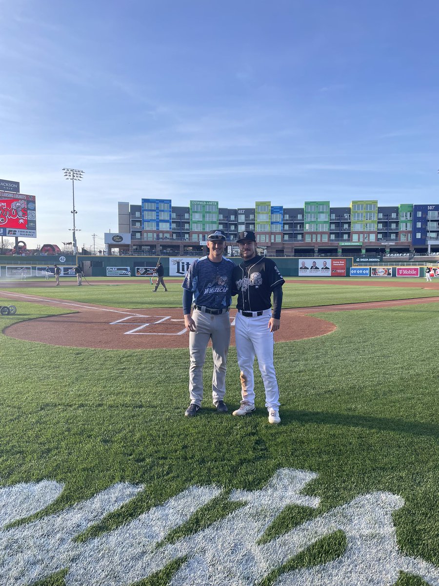 beckjeff2223's tweet photo. Two former Black Knight teammates playing against each other in pro ball for the first time https://t.co/rF6ErN9A9f