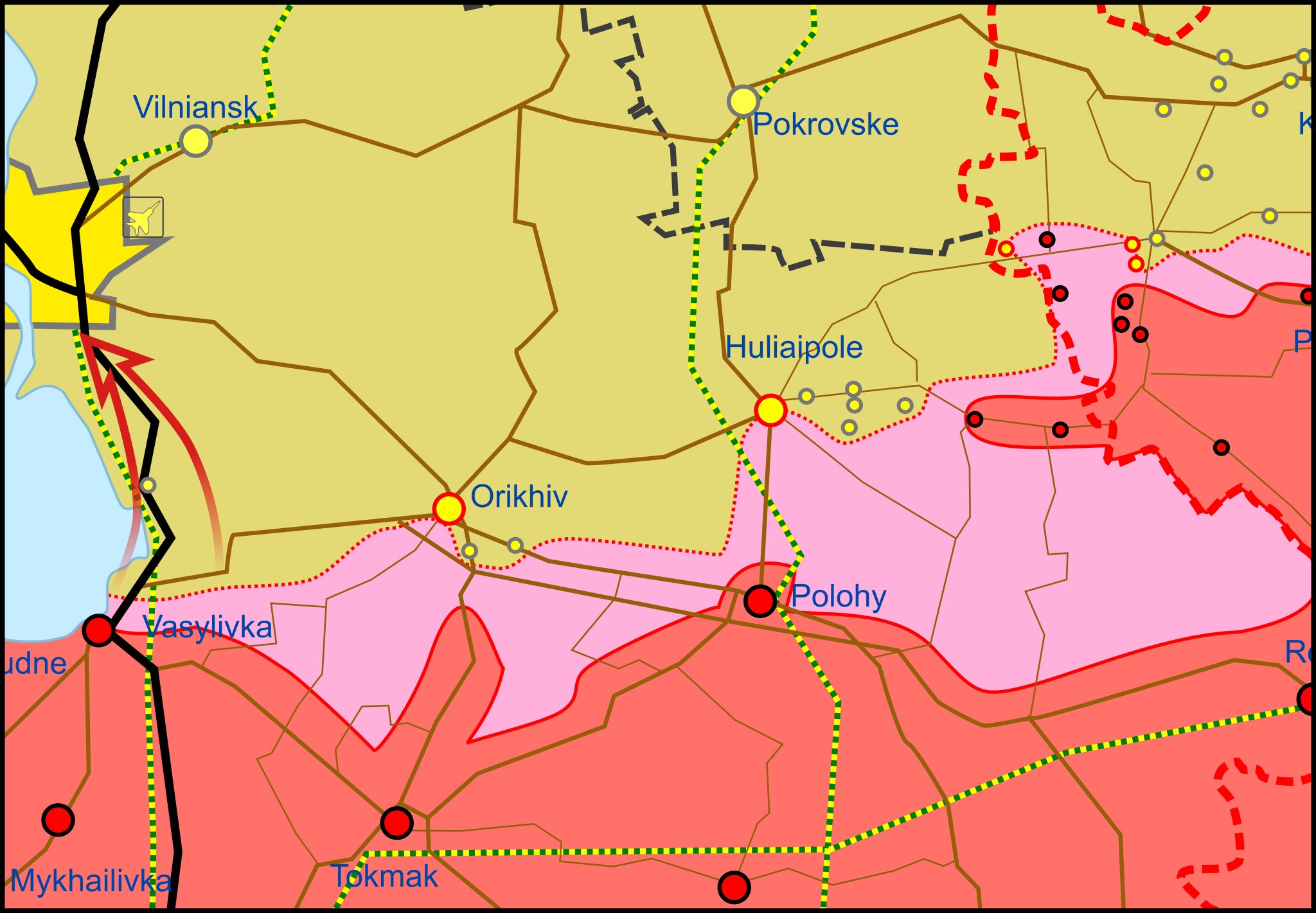 Карта боевых действий на Украине 