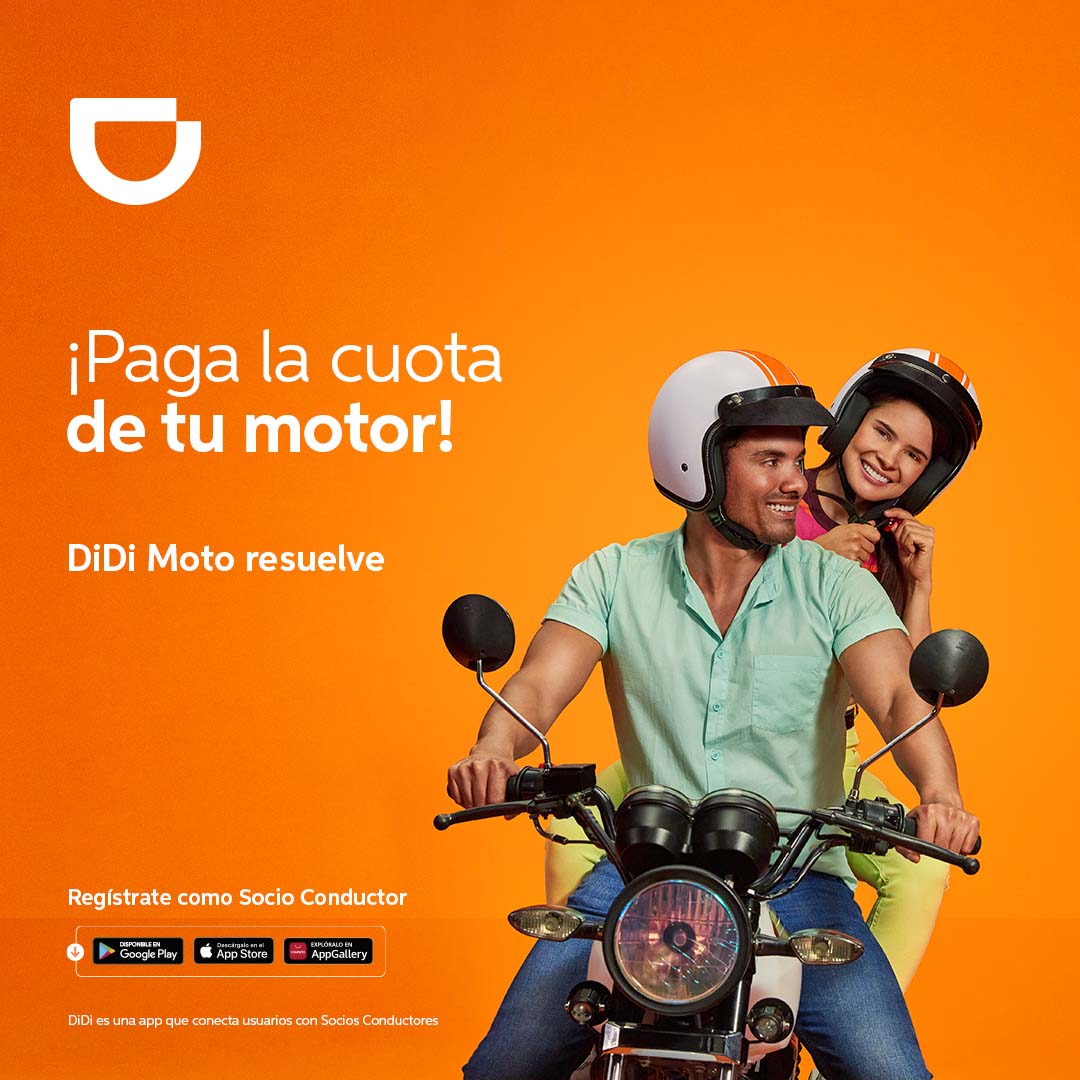 🏍️#DiDiMoto resuelve para que generes chelitos extra y así sigas pagando el crédito de tu moto. 💰Tato, descarga ahora #DiDiConductor. 👉🏻bit.ly/3kFlq5c

#SantoDomingo
#NuevoLanzamiento