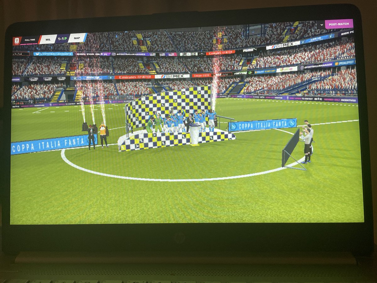 Coppa Italia - completed it mate!
#GloryHunter #FM22