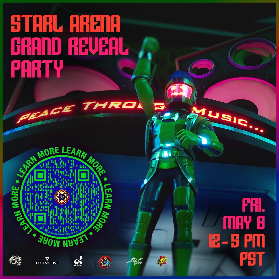 amoebamusic's tweet image. We're teaming up with @StarLinkETH &amp;amp; @subtractive for one-of-a-kind virtual events in the #STARL #METAVERSE! Join us for the STARL Arena Grand Reveal Party Friday, May 6 from 12-5pm PST for live @dublab DJs, interactive competitions, giveaways &amp;amp; more.

👉 bit.ly/3FexYKg