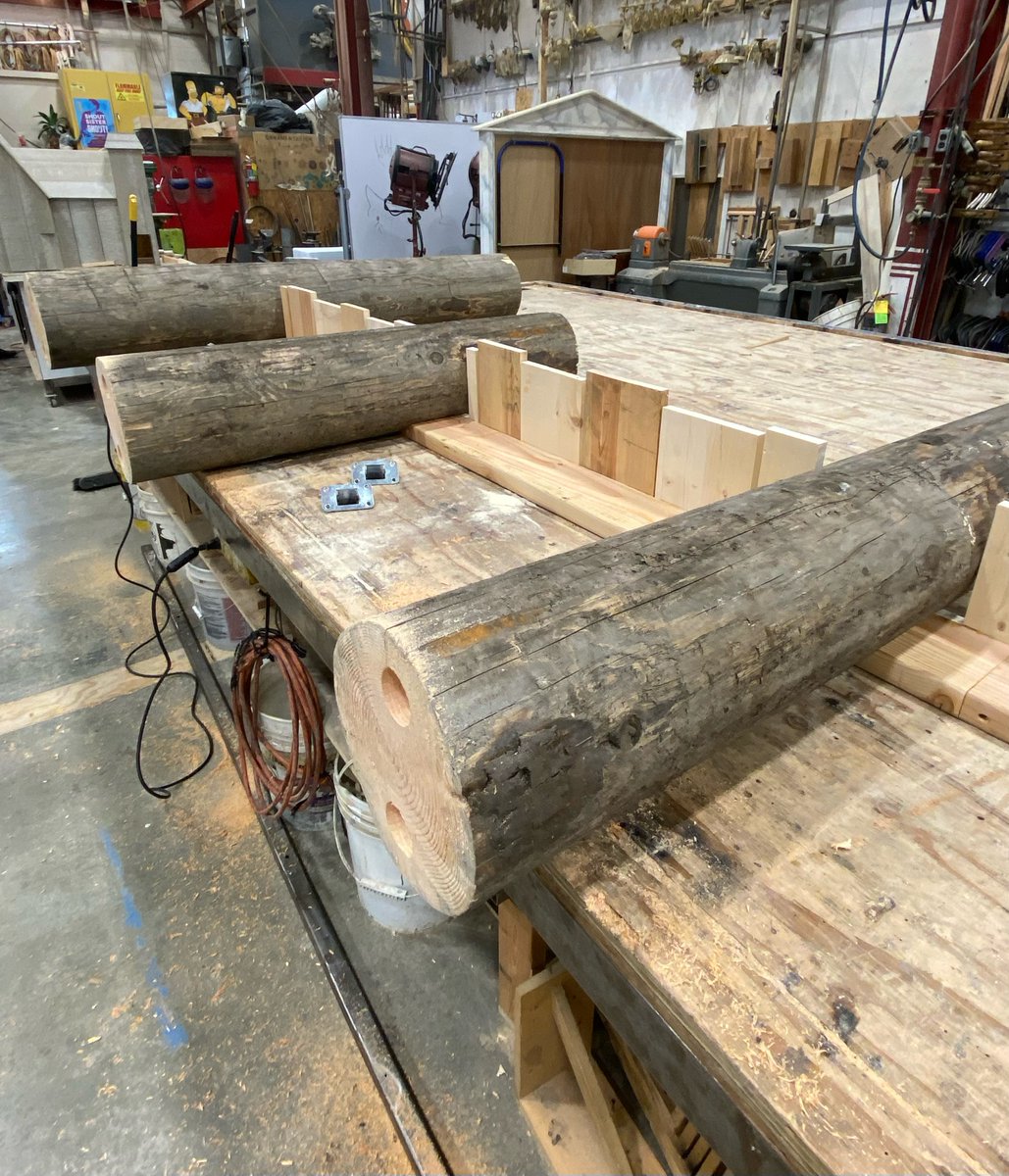 seattlerep's tweet photo. From building docks to sewing suits, our shops are hard at work on Bruce!🔨 ✂️ Check out this behind-the-scenes look at the build of #BruceSREP and secure your seats today! Previews starts May 27. --> https://t.co/LKG3EKGPL5 https://t.co/zhR9ESRiEQ