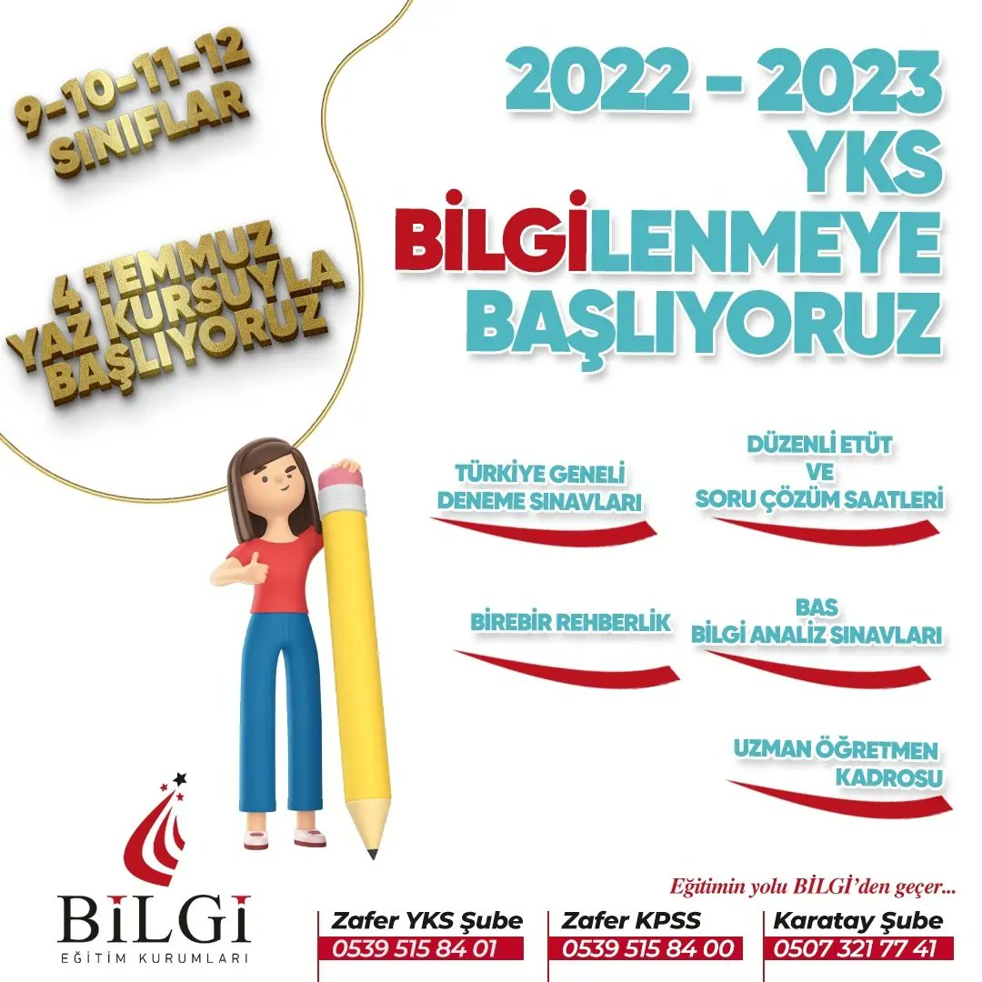 Konya Bilgi Eğitim Kurumları (@bilgiegitimmrk) on Twitter photo 