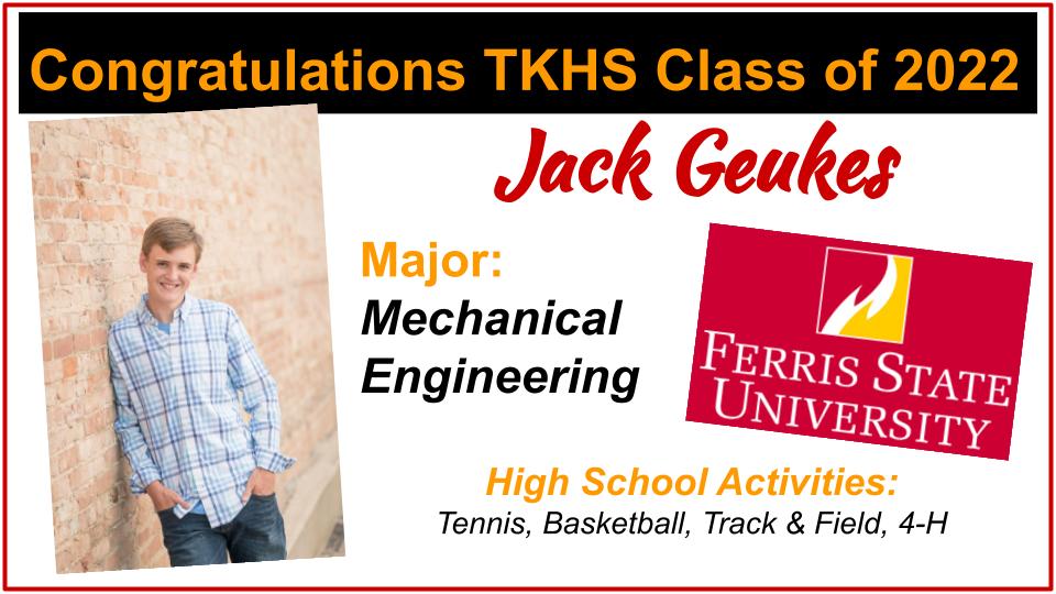 tkschools's tweet image. Congratulations Jack! Good luck in all you do! #tkstrong #tk2022