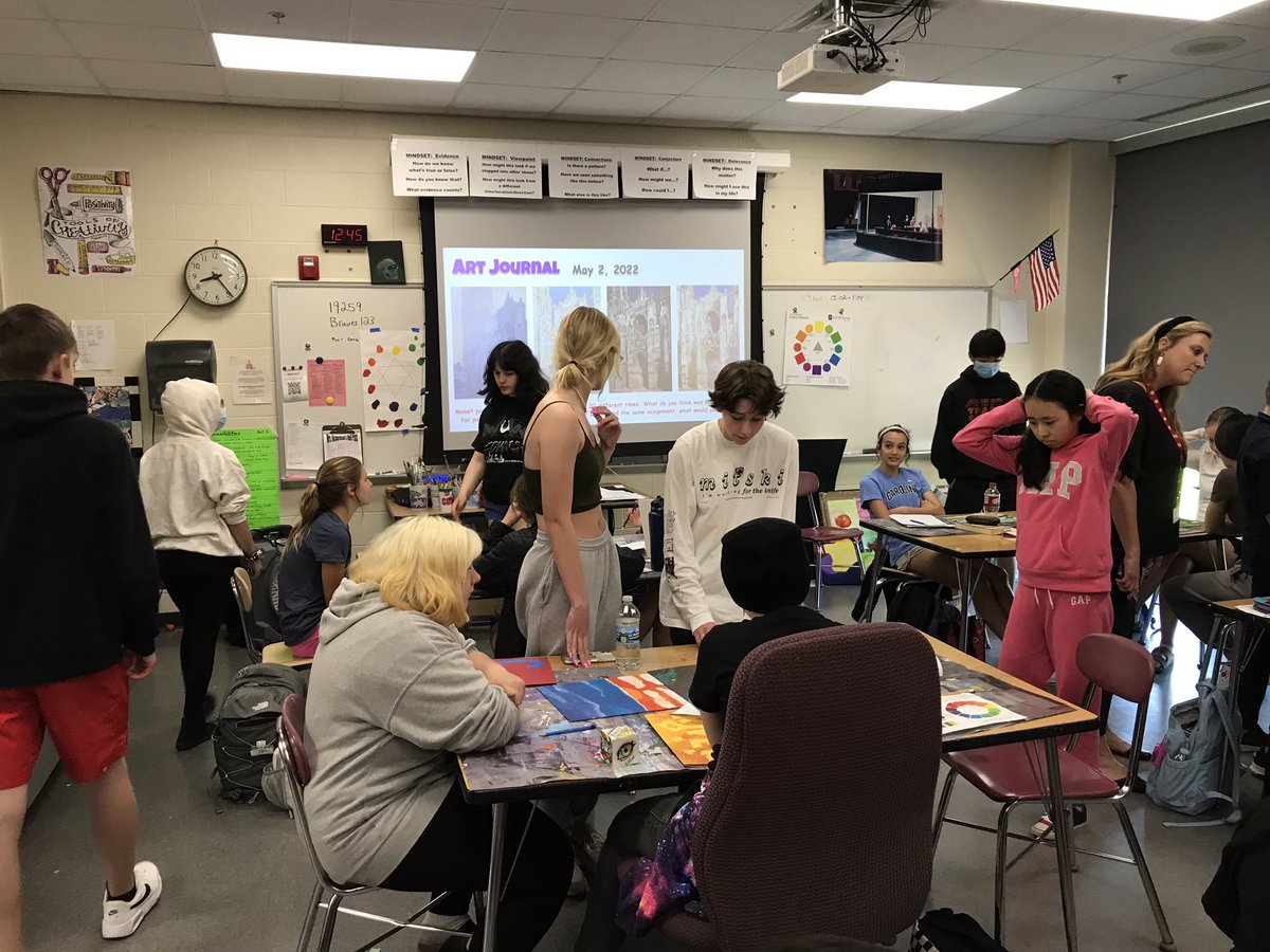 Kim Richardson (@kimr_art) on Twitter photo Ms. Pfeiffer’s HS Drawing & Painting class and Ms. Richardson’s 7th grade Studio Art class collaborated on an art critique. Both groups were inspired by each other’s creativity as they shared their artwork & received valuable feedback from one another. #IHPromise <a href="/imaginewhatifwe/">Julie Pfeiffer</a> Ms. Pfeiffer’s HS Drawing & Painting class and Ms. Richardson’s 7th grade Studio Art class collaborated on an art critique. Both groups were inspired by each other’s creativity as they shared their artwork & received valuable feedback from one another. #IHPromise <a href="/imaginewhatifwe/">Julie Pfeiffer</a>