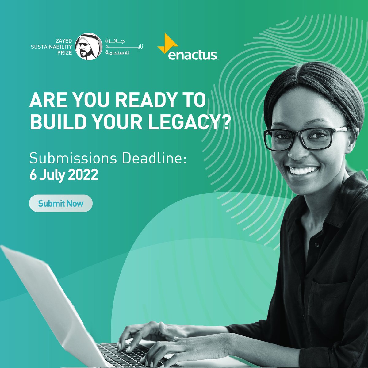 enactusmorocco's tweet photo. The Zayed Sustainability Prize is looking for the next cohort of pioneers who will build their legacy towards a sustainable and inclusive future. It's time to #RiseWithThePrize.
Submissions for the 2023 cycle have opened today.
https://t.co/rQjDqeX8oG https://t.co/UXyZBk9Vs8