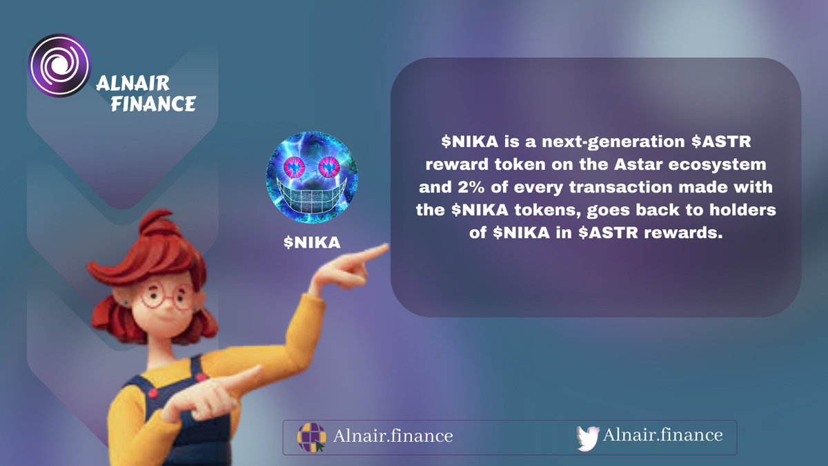 Eseoffishal's tweet photo. $NIKA would be used in the play to earn NFT game as well as launchpad in @Alnair_Finance
🪙#NIKA holders are eligible to have an early access to public sale as well as get some airdrops of upcoming project native token.
Know about $NIKA this infographics 👇
#AlnairFinance #ALNR https://t.co/mXFlY01JT5