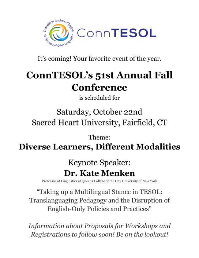 ConnTESOL tweet media