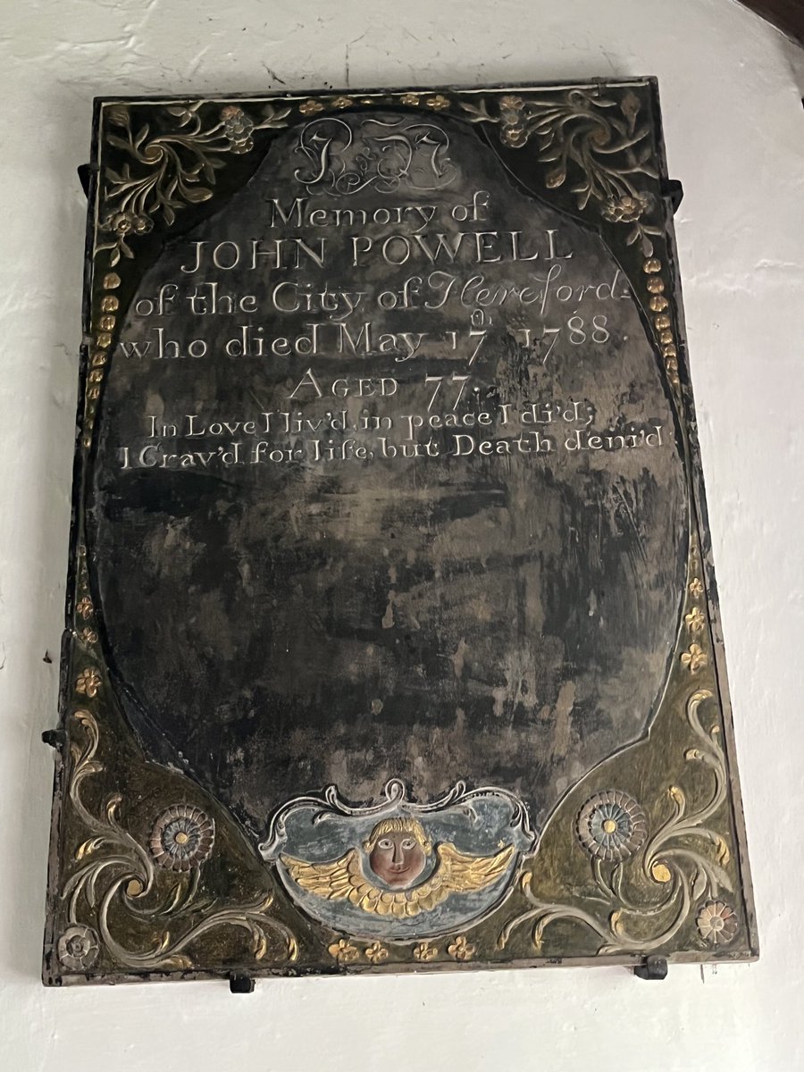 Barb_Drummond's tweet photo. I always feel sad when a #memorial leaves space. For whom? But 77 a good age . #Patrishow #cherub https://t.co/xCozCYlwZM