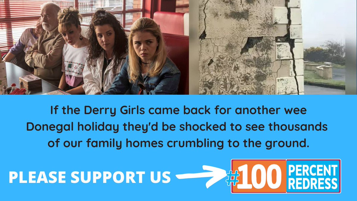 #DerryGirls Please support your Donegal neighbours in our desperate quest for #100PercentRedress 🙏🙏 @LisaMMcGee @SaoirseJackson @TaraLynneONeil1