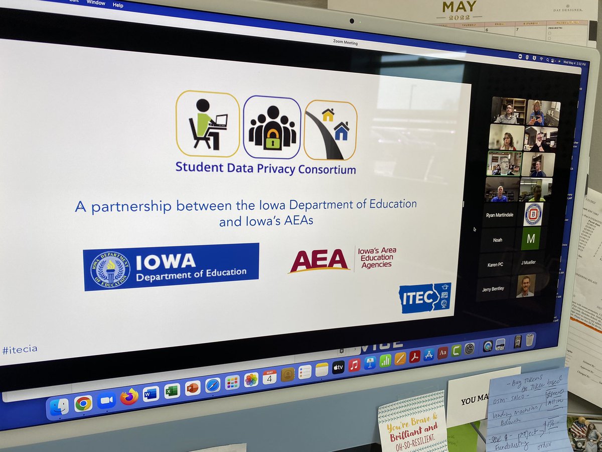 mindyreimer's tweet photo. @KeystoneAEA Thank you @dfringer sharing with area Tech Coordinators the vision, goals and future work of SDPC (Student Data Privacy Consortium) for the state of Iowa. We are excited about the potential impact for Iowa schools. #aea1tech #aea1techcoords #groundedinservice https://t.co/XTQOqh6e5A