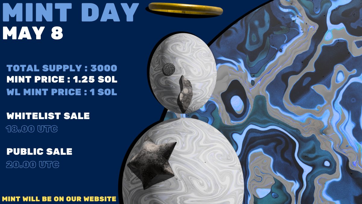 👤Hey Nones! 

📣Proudly announcing that we will get launch by <a href="/monkelabs/">gho</a> 

👇🏻Here our mint details

(Our Whitelist spots got filled %90)

#Solana #NFTs #SolanaNFT