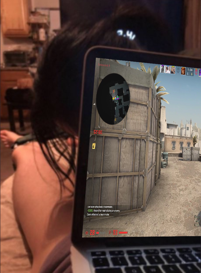 Playing CS from a laptop is so hard. But I am clutching the round anyways.
