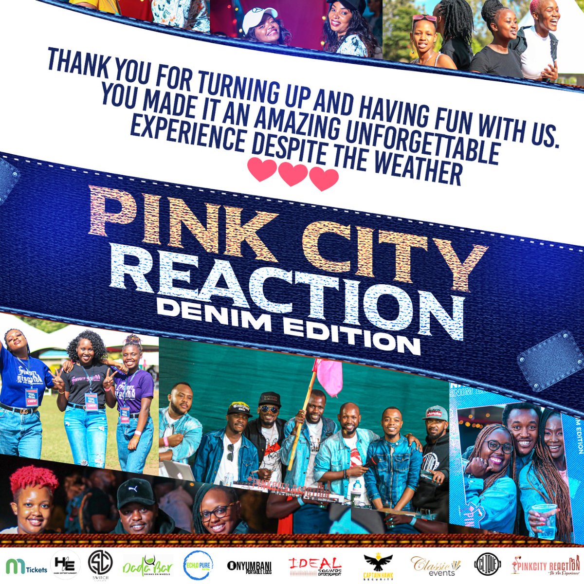 pinkcityreactio's tweet image. PINK CITY REACTION DENIM EDITION WAS LIT IN A COLD WEATHER!!

We were so close to postponed this Experience cause of the weather but nyinyi ni nani mkasema mbora kuwe tu hema na gari zipite hadi kwa gig ndani 🥳🥳🥳🔥Thank you for turning up @pinkcityreaction #denimedition