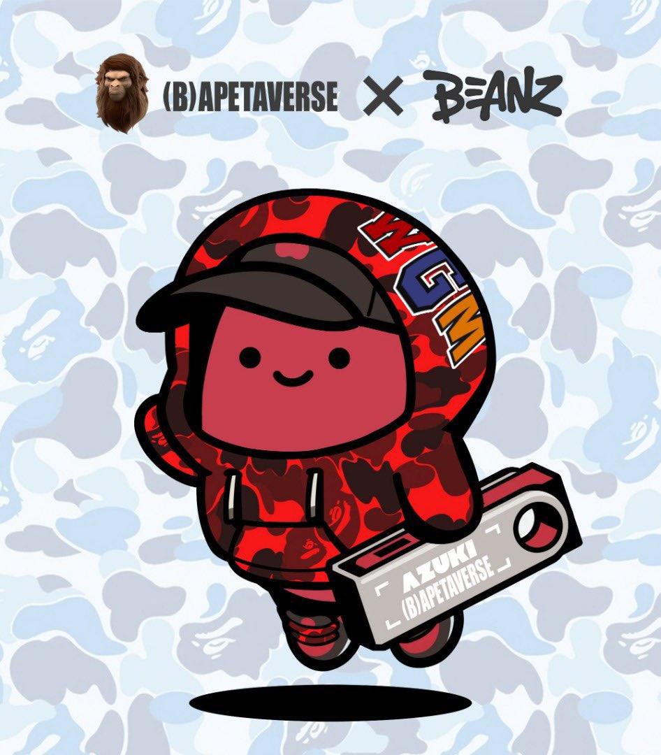 New Drip for red bean thanks <a href="/bapefansforever/">baytabits</a> 

<a href="/ZAGABOND/">Zagabond</a> how about a real life <a href="/BAPEOFFICIAL/">BAPE.COM</a> x <a href="/AzukiOfficial/">Azuki</a> Custom Shark Hoody?

#Beanz <a href="/bapetaverse/">(B)APETAVERSE</a>