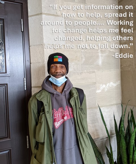 AlignMPLS's tweet photo. “If you get information on how to help, spread it around to people…. Working for change helps me feel changed, helping others helps me not to fall down.”
-Eddie
#mnleg #Homes4All https://t.co/dHpTlKNa6N
