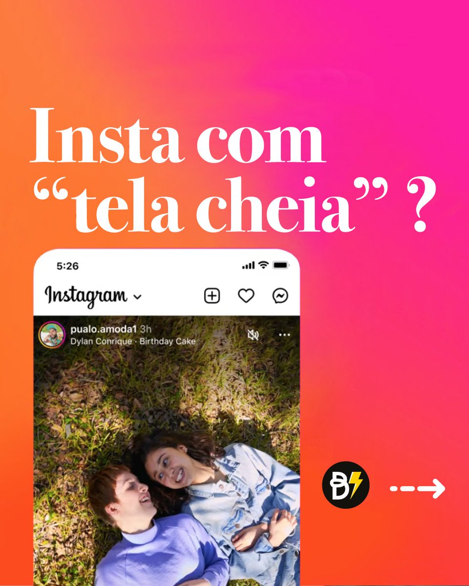 bonfimstudio's tweet photo. Instagram testa feed com fotos e vídeos em "tela cheia". Seria influência do TikTok? 🤭
.
.
.
#MKTnaEraDigital #Empreendedorismo #AdamMosseri #NegociosDigitaisNaPratica
#InstaFeed #TikTok #MobileFirst https://t.co/uxlOAZZ3jW