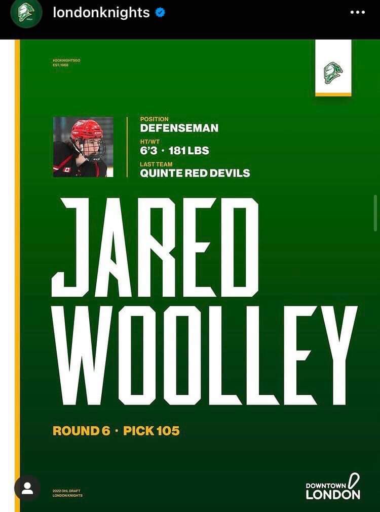 TrainWorldElite's tweet photo. Congrats to our client Jared Woolley on getting drafted to the @LondonKnights in the recent @OHLHockey Priority Selection!
#theWEeffect https://t.co/7RPzh6VK9i