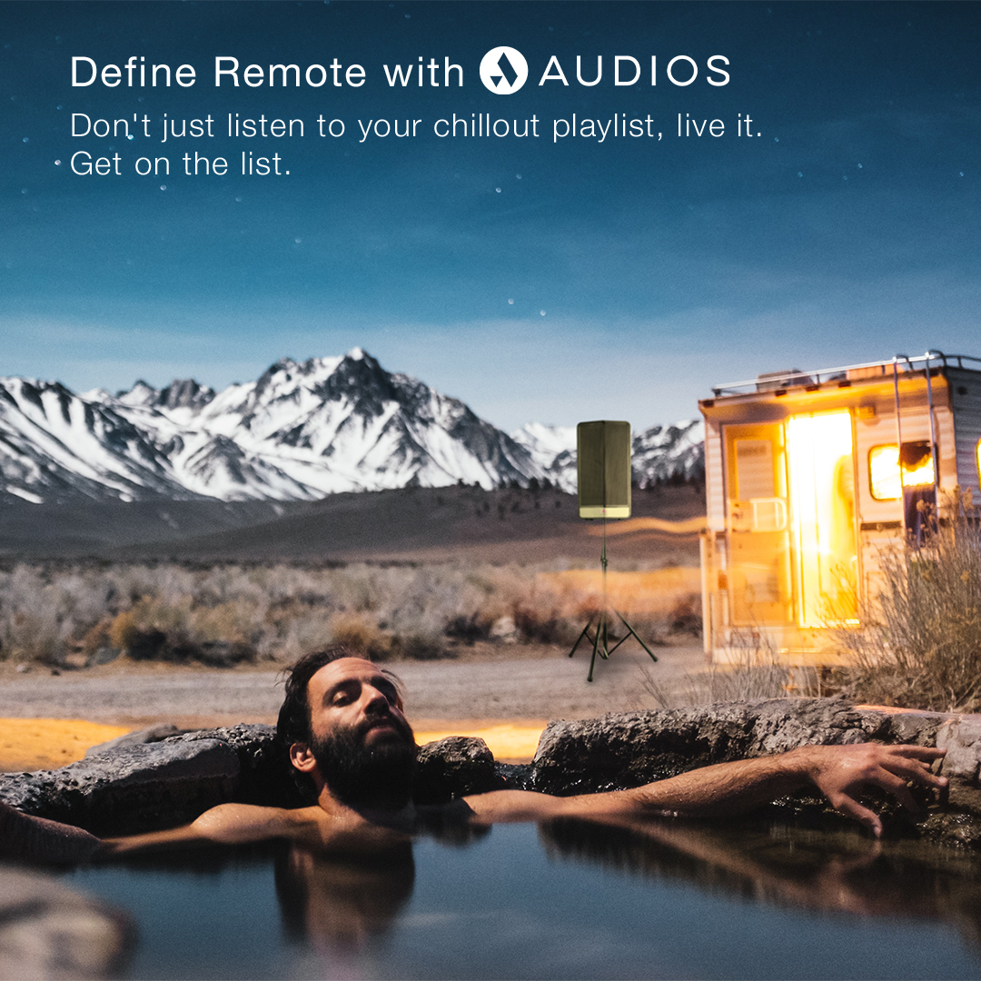 Define Remote with Audios
We all have that perfect chill-out playlist. Instead of imagining yourself in the perfect location, now you can live it. What's on your list?

Free yourself with Audios
hubs.la/Q019x3BV0
#audios #FutureOfSound