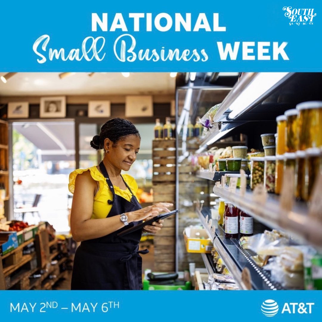Small business week is in full swing! Spotlight, visit, and support your favorite small businesses 🤗 #Celebrate #SoutheastStates #Att #LifeAtAtt