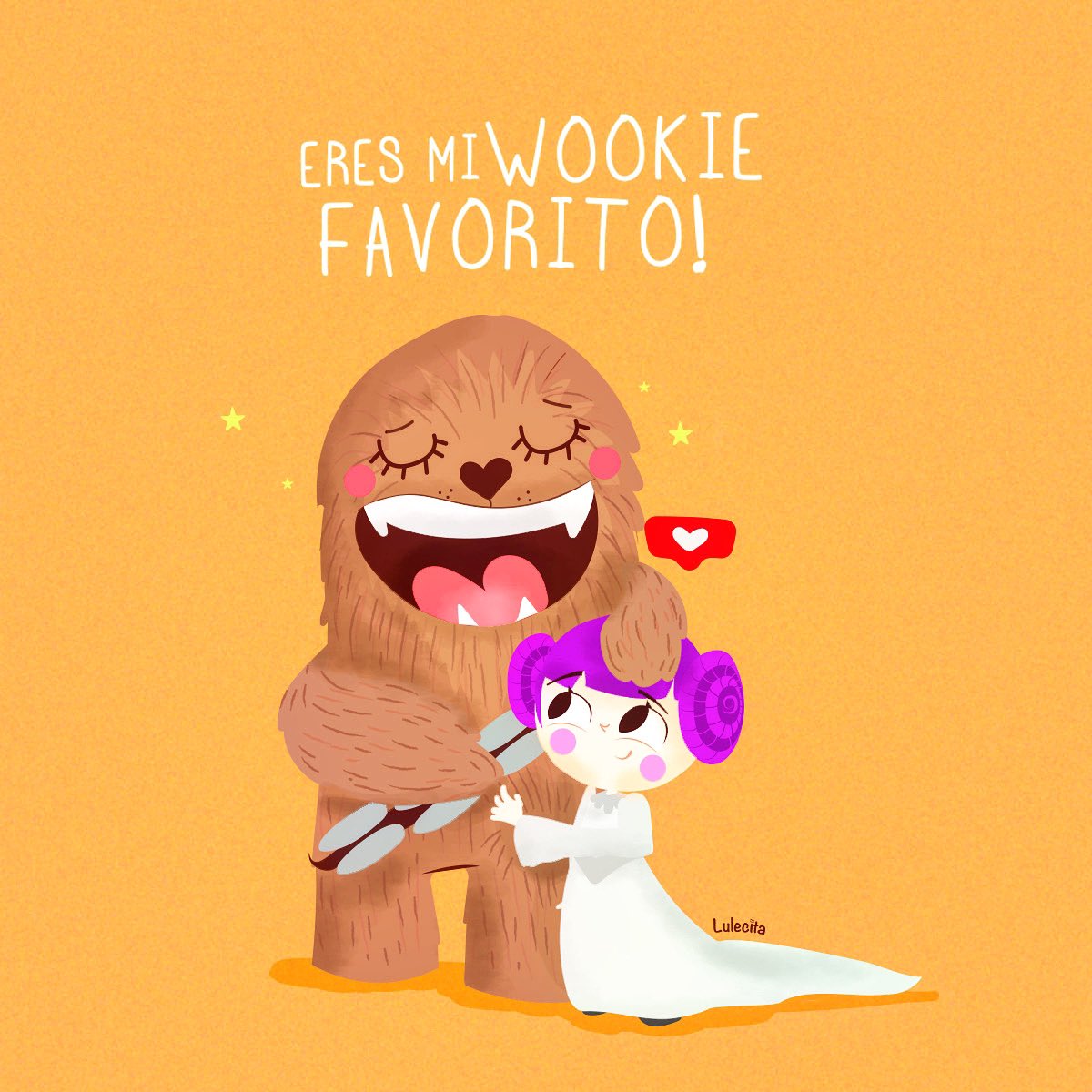 Lulecita's tweet photo. 🦁🧡💛 #StarWarsDay https://t.co/t7G5iEV3oC