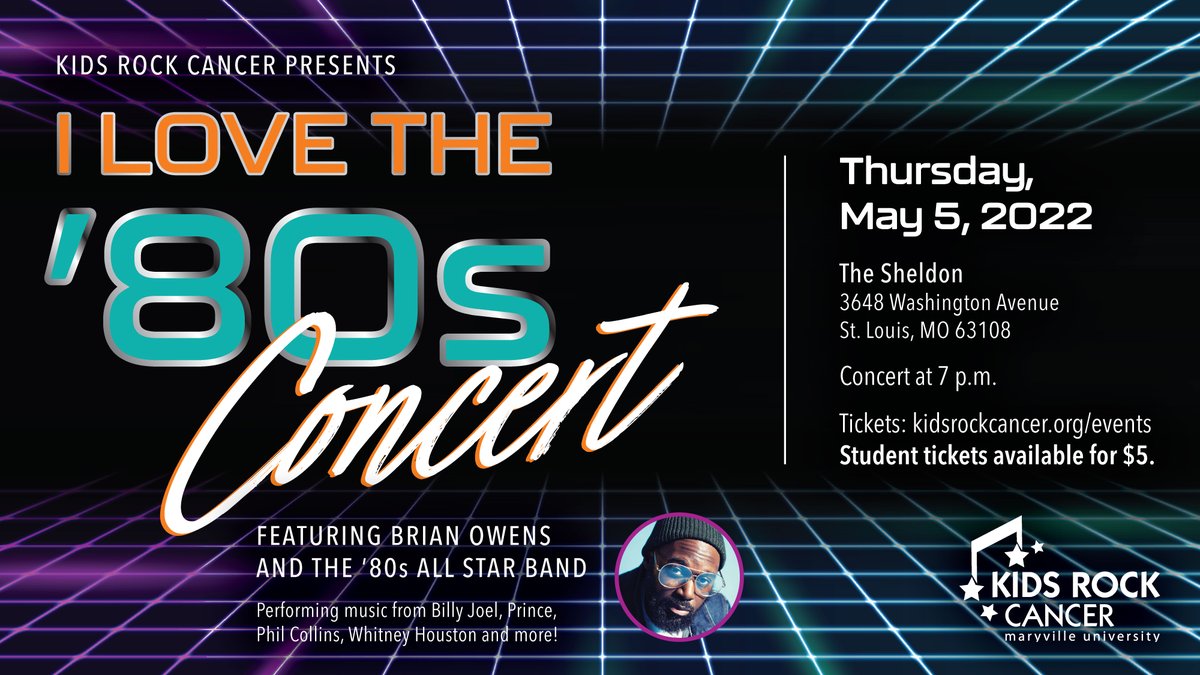 GETinvolvedMU's tweet photo. Join us for the I love the '80's Concert on May 5th! Don't miss this fun opportunity! #GetInvolvedMU https://t.co/5tHz8hNVTr
