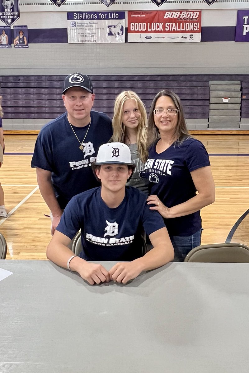 LHP Christian Hopp and his family celebrated their signing day today. We are!