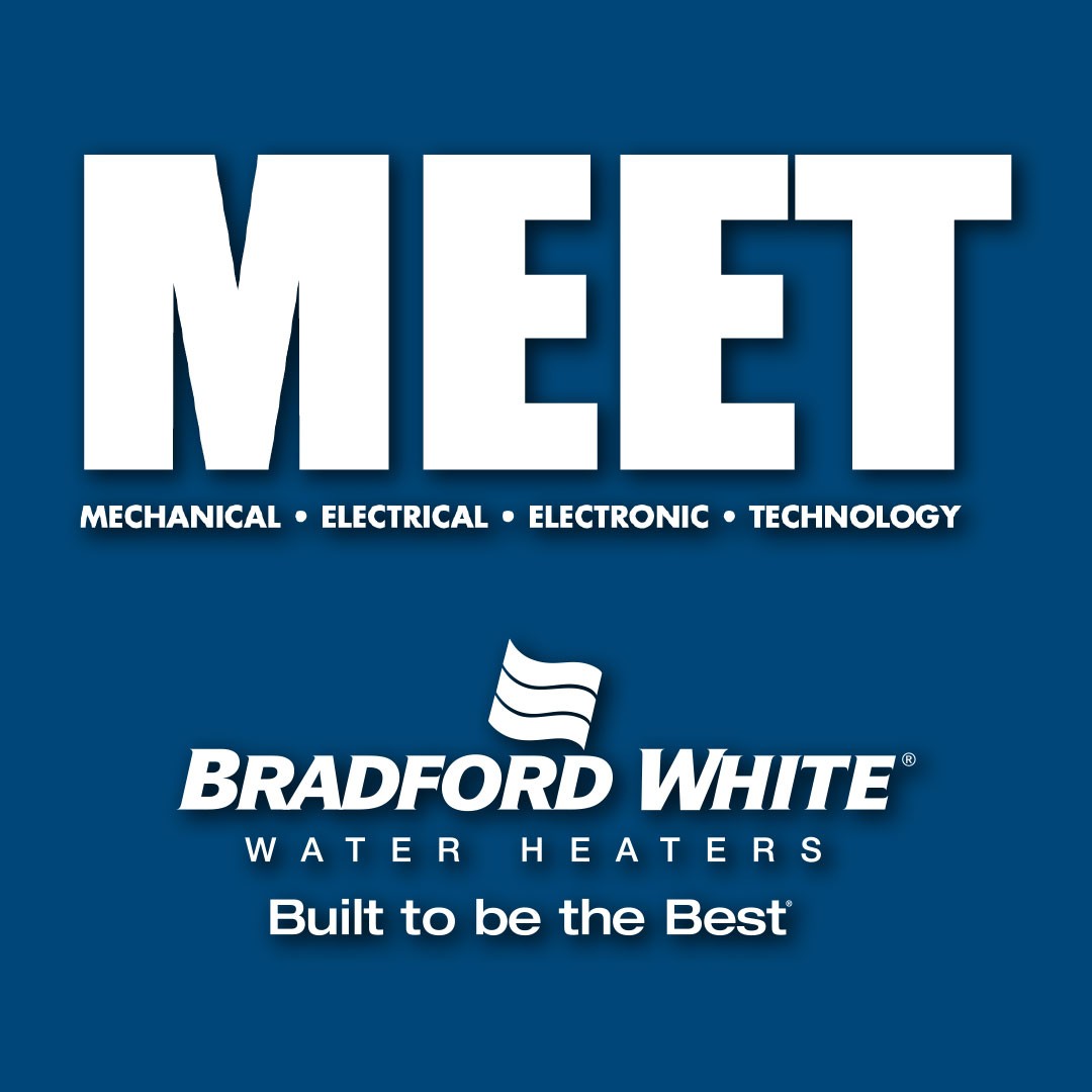 Make sure to stop by booth #360 this week to visit our Canadian Team at the MEET show and learn more about our innovative tankless electric and heat pump water heaters. 

#bradfordwhitewaterheaters #tanklesswaterheater #heatpumpwaterheater #MEET