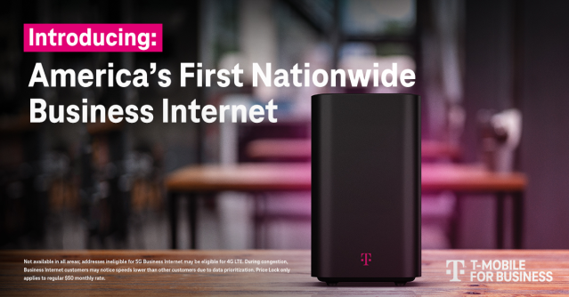 MeierSprint's tweet photo. Want to hear something BIG for your business? We just announced Nationwide wireless #5G Business #Internet from a single provider—with flexible options and a price lock guarantee. And all you have to do is plug it in. https://t.co/RRmVzfkGz5 https://t.co/WjKlfdl8K3