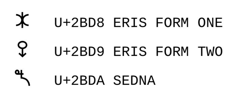 spacefem's tweet photo. @unicode @plutokiller @Caltech These are cool! Does Eris have one? I found these “proposed” but that’s it… https://t.co/FxGZzcthse