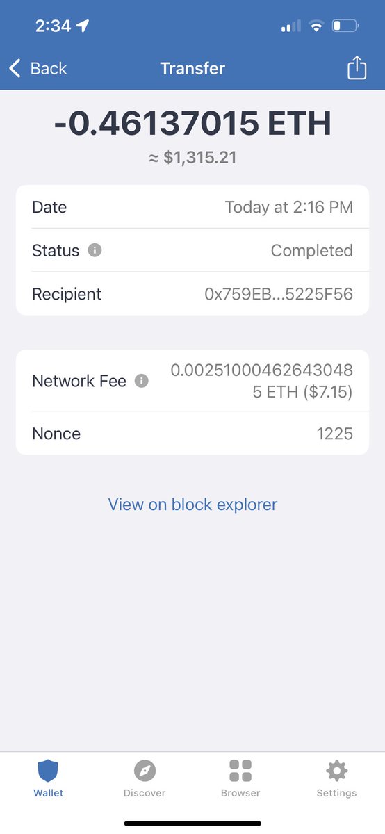 ElCryptosensei's tweet photo. @FED_Cryptobank @BrentlyETH If the dev was based he wouldn’t have had treated me the way I was treated for accidentally sending eth to the contract and then asking for my money back … transaction id 0x07cf312a94c1bce7f7a94d435349912b146666ff0d5012e20237663ea585ab74 https://t.co/uBjghaHTz1