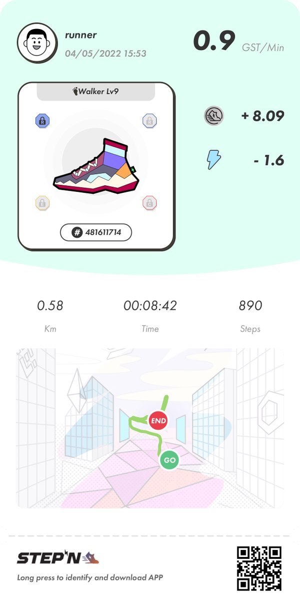 NFPeeee's tweet photo. First walk in the books 📈🤝 @stepnofficial https://t.co/0MOj3K5tzx