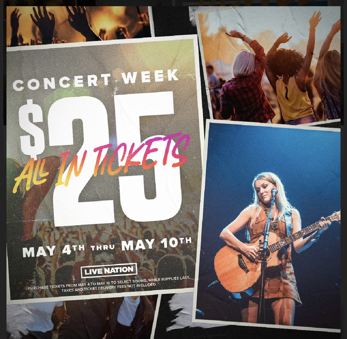 jeweljk's tweet photo. Nothing better than live music!💙✨ Concert Week begins today, 5/4 &amp; you can get tickets to my your w @Train for up to $25! Come see us on the #AMGoldTour this summer 😊 https://t.co/4F9loOCtZe https://t.co/rTd2FExa2I