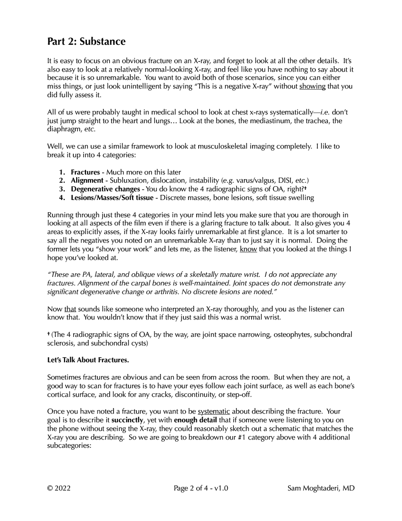 DrMoghtaderi's tweet photo. The #OrthoMatch2023 Sub-I Season is almost here, and as all of you go out onto your rotations I thought it would be a good time for me to write down &amp; share some of the tips I teach our residents.

Here is my "Guide to Reading Orthopaedic X-Rays", v1.0

https://t.co/wuqs5YnrMH https://t.co/AiVP7ACPVs