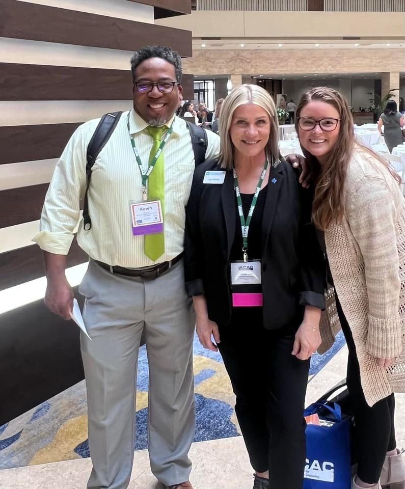 IndState_Lisa's tweet image. I presented the @IACAC conference on Inclusion for Students w/ Disabilities in Higher Ed w/ 2 wonderful women, presented the Mentorship of the Yr Award, was a host @ the 1st Timers luncheon &amp;amp; hosted the Mentorship Committee reception w/ my incredible co-chairs. @indianastate