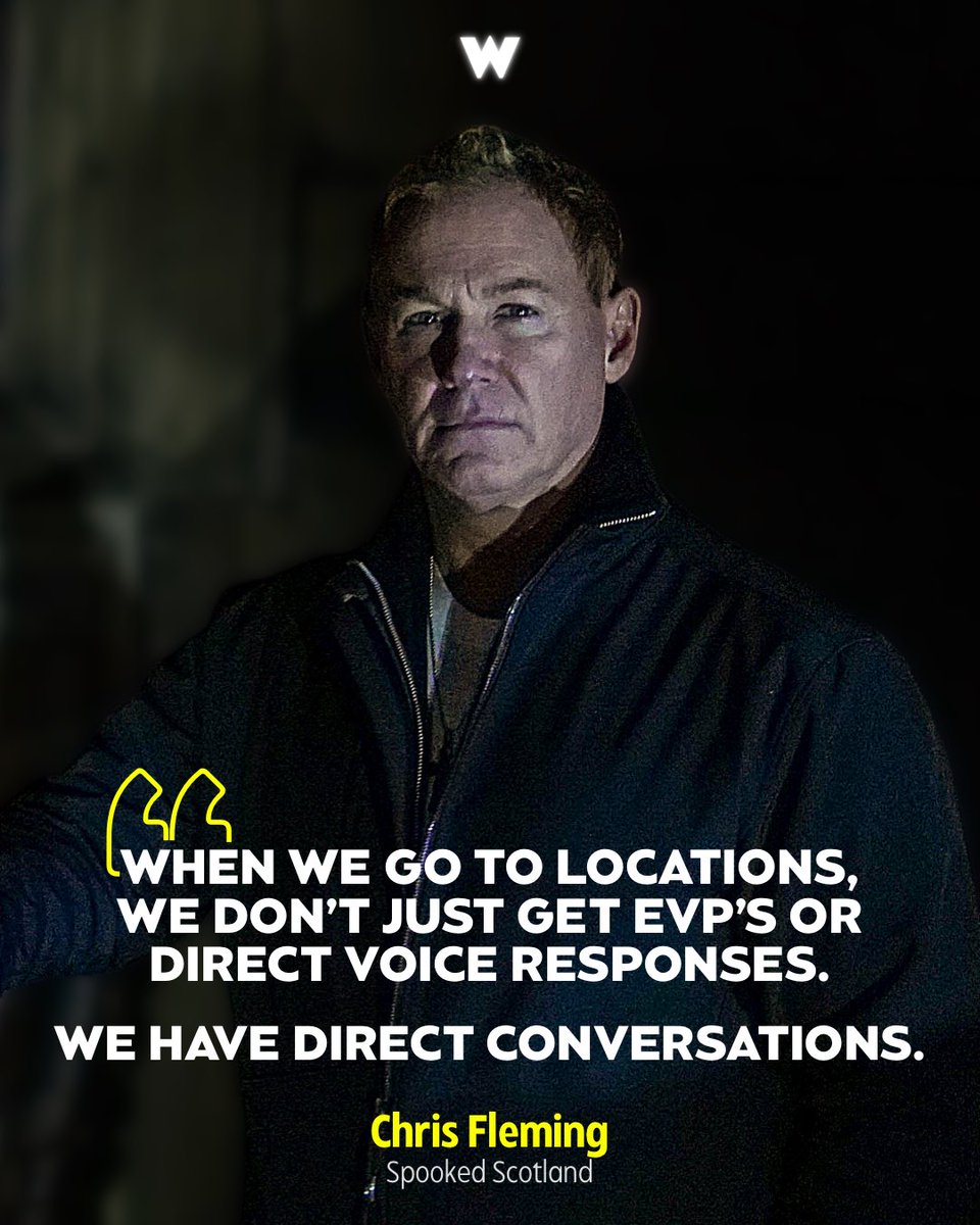 watchedHQ's tweet photo. 💬 ‘When we go to locations, we don’t just get EVP’s or direct voice responses. We have direct conversations.’ - @chrisfleming91 

Chris takes the time to speak to us on the brand 🆕 U.K. #paranormal series, #SpookedScotland. Dropping May 27 on @discoveryplusUK. 👻🏴󠁧󠁢󠁳󠁣󠁴󠁿 https://t.co/kPDr9a2uTn