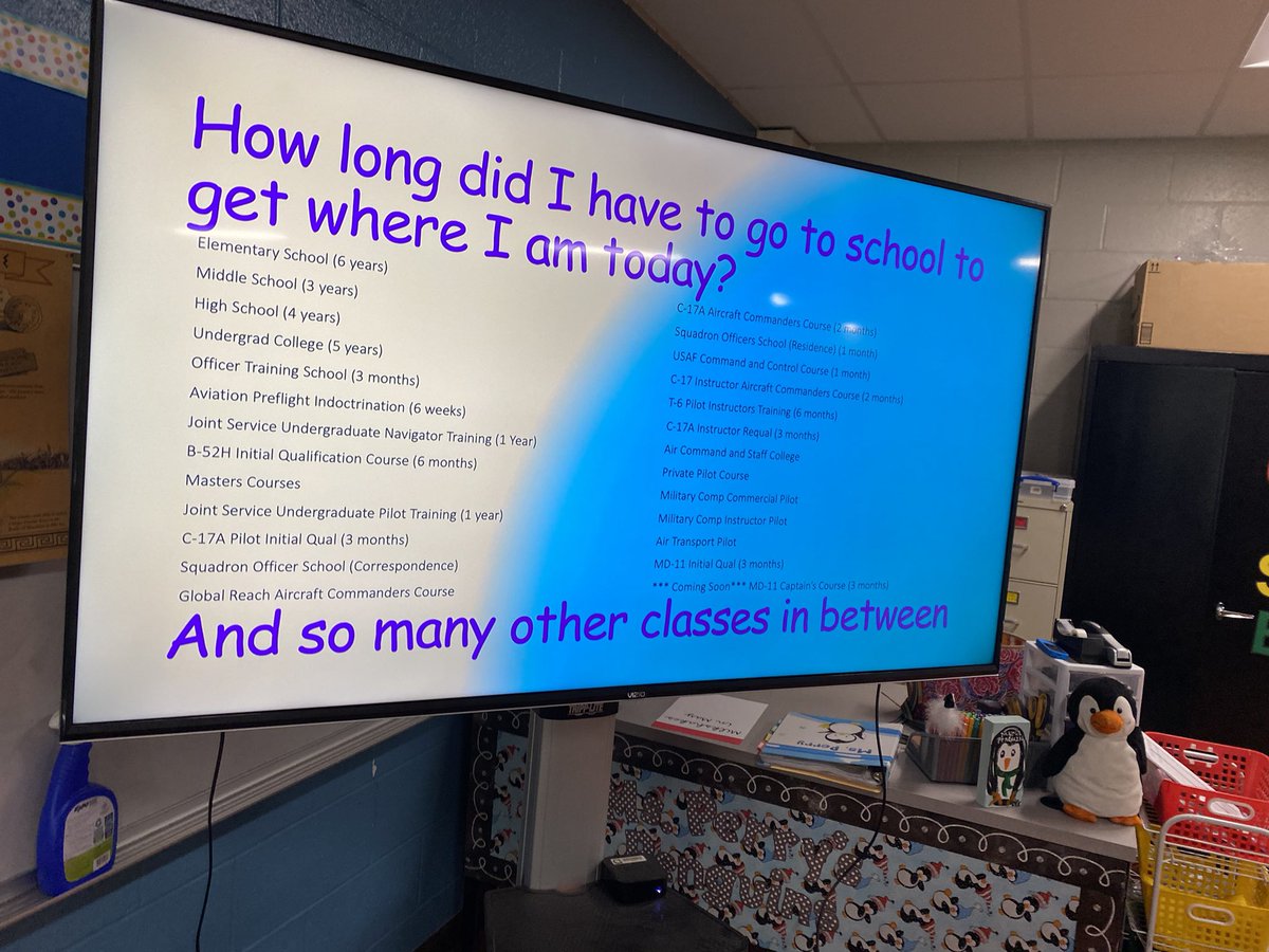 What great info from our #CareerDay presenter today!!!! How many times have we taken professional development classes during our career? This was so powerful to help our kiddos understand they will be lifelong learners! <a href="/DogwoodES/">Dogwood Elementary</a>