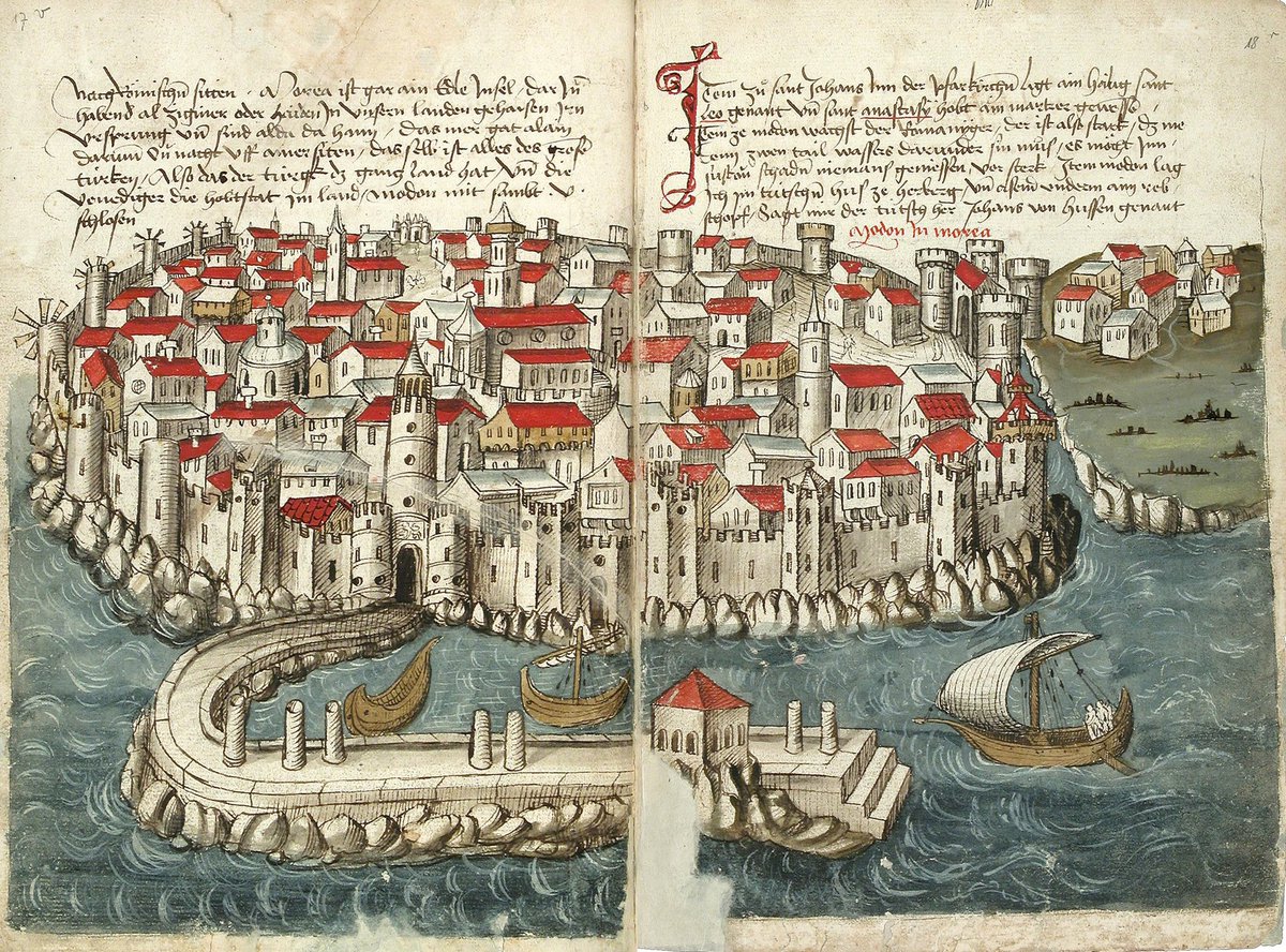 laura_diste's tweet photo. Feeling like Grünenberg when he saw Modon (Methoni) from Agostino Contarini’s galley. It’s incredible how my new job brought me here, in one of the most famous stops along the sea route to the Holy Land during the Middle Ages. My heart skipped a beat today ♥️
#pilgrimage #venice https://t.co/niWxrVVKw8