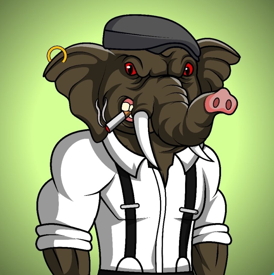 💥💥NFT GIVEAWAY💥💥
Lets play, have fun 
Win 1 of my NFT.
1. After a scam on one NFT project, time to return the situation #elephantsrescueprogram
🐘 Win this elephant mafioso NFT.
If you win it, hold it !
How ? 
➖️ RT / ❤️
➖️ Tag 5 NFT friends
⏰️ 72h
Why ?
➖️ info ⬇️
