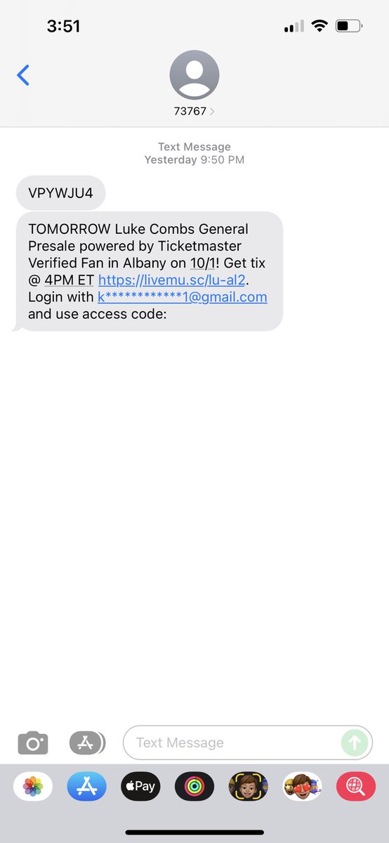 steeeena's tweet photo. @Ticketmaster I got a presale code for @lukecombs and I’m legit logging in and it keeps saying not verified and now I couldn’t get tickets!!! i am so mad!! HELP😡😡😡 https://t.co/enF6LDxoCm