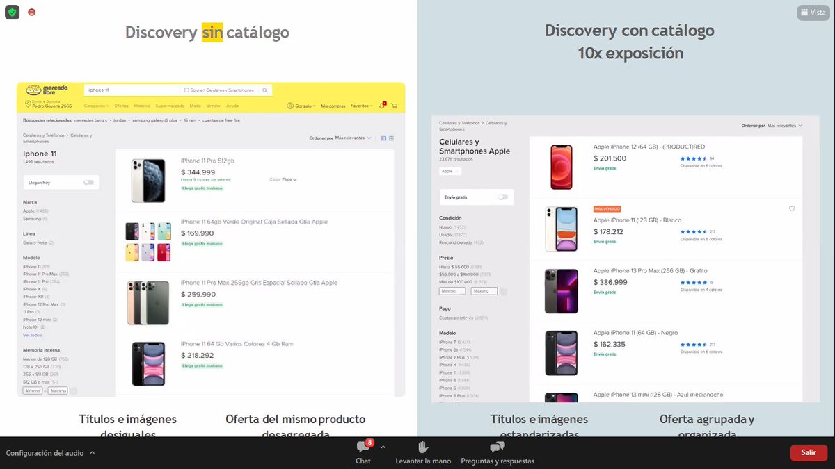 💻🛒🛍️Webinar #GS1Marketplaces "Podemos brindar variedad de productos, estandarizados y que ayudan a identificar al usuario cuál es su producto ideal" - Maru Cristiani de <a href="/Mercadolibre/">Mercado Libre</a>