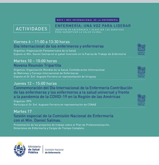 Programa de actividades de MSP - CONAE por el mes de la Enfermería