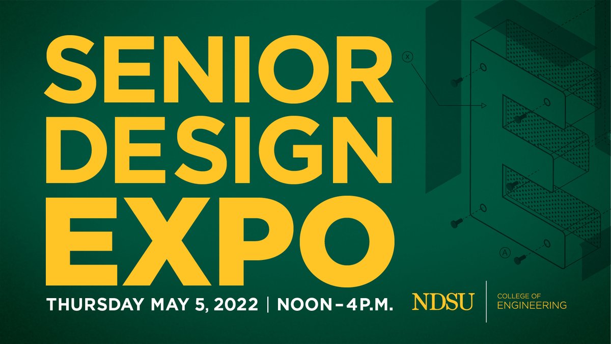 MikeKesslerPhD's tweet image. Less than 24 hours until the 2022 Senior Design Expo. This year&apos;s expo features more than 80 senior design teams representing each department in the @NDSUEngineering.  Join us in the MU Ballroom to interact with the teams, they love to talk about their work. #GoBisonEngineering