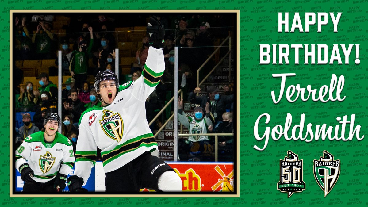 PARaidersHockey's tweet photo. Join us in wishing Terrell Goldsmith a Happy 17th Birthday! 

Like this tweet to wish Terrell a Happy Birthday! 🎉🎂

#GoRaidersGo https://t.co/hs3MDVXxGh