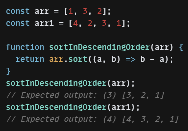 MorrisonDevOps's tweet photo. How do you sort an array in descending order? Let's solve this challenge!
#javascript #webdeveloper #programming #codinglife #webdev #array #morrisondevops https://t.co/7Z2VzhJZTL