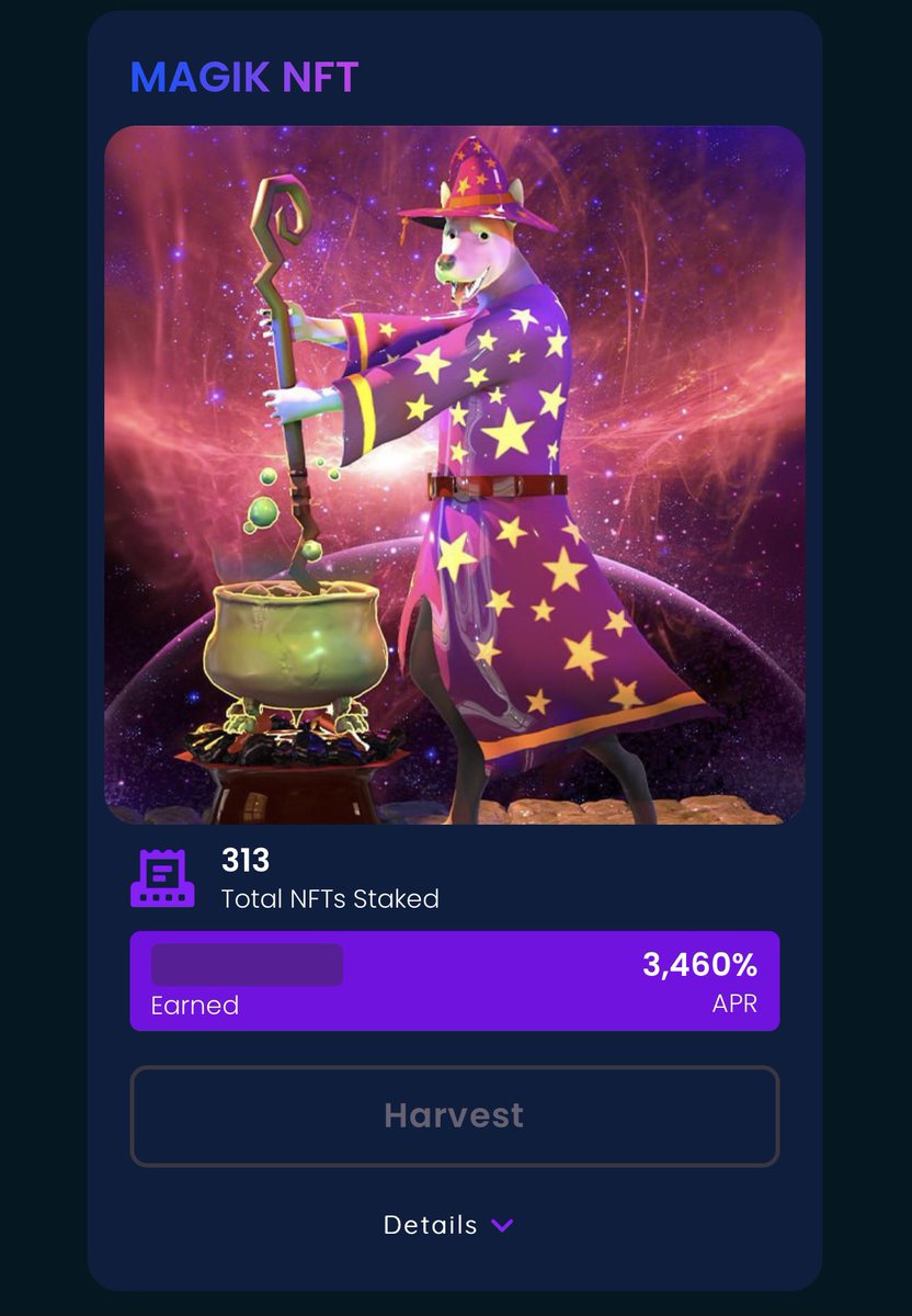 WorldofMagik's tweet photo. $Magik #NFT collection getting a lot of love this week and why wouldn’t it? Stake your Magik NFT’s at https://t.co/EXapJuDBFI for 3460% APR!
#staking #defi #crypto #nftstaking #yieldfarming #MagikFinance #MagikIsReal #tomb $ftm #fantom $tomb https://t.co/Of57nnjCrY