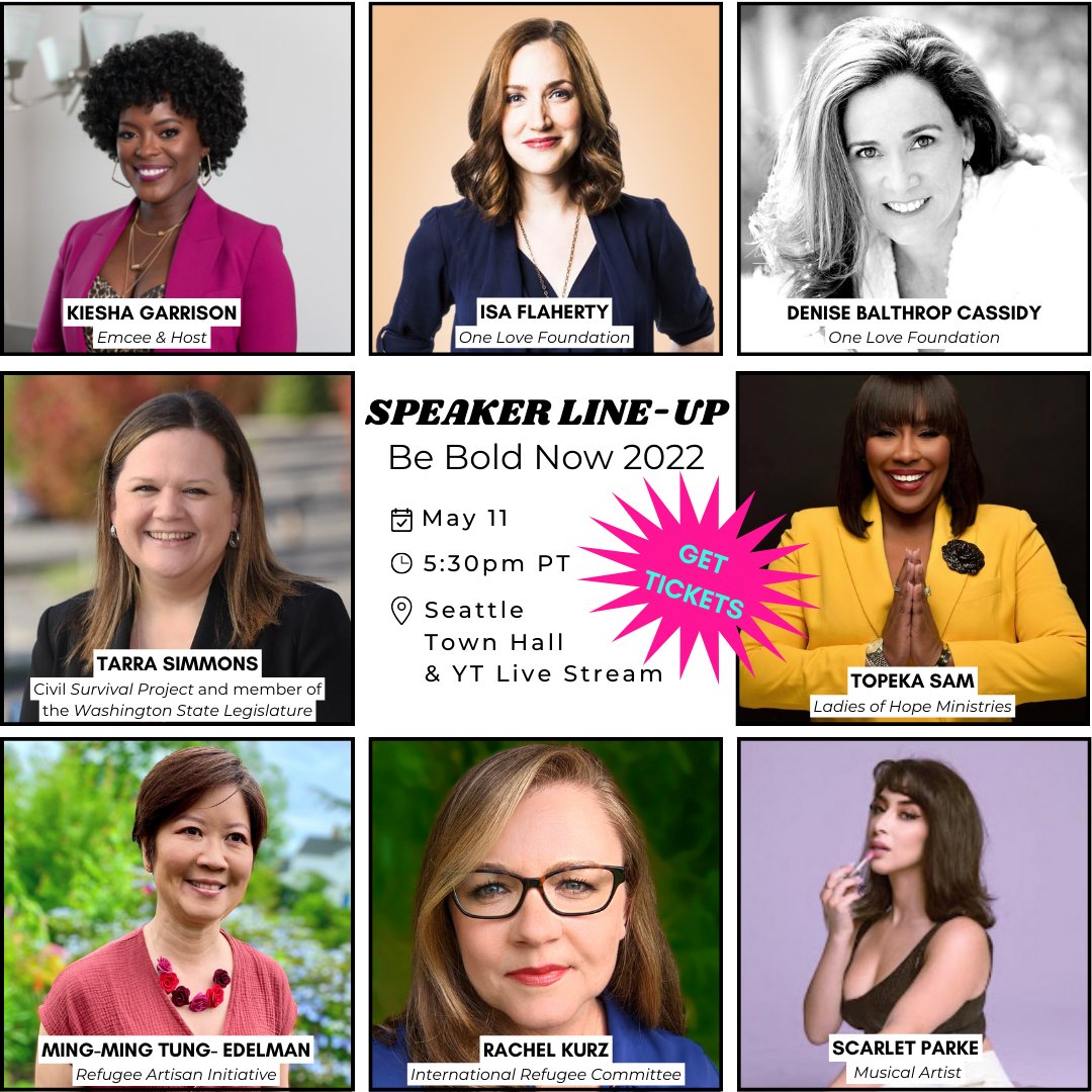 Final Line-Up is here!!!!! Grab your tickets at > beboldnow2022.eventbrite.com