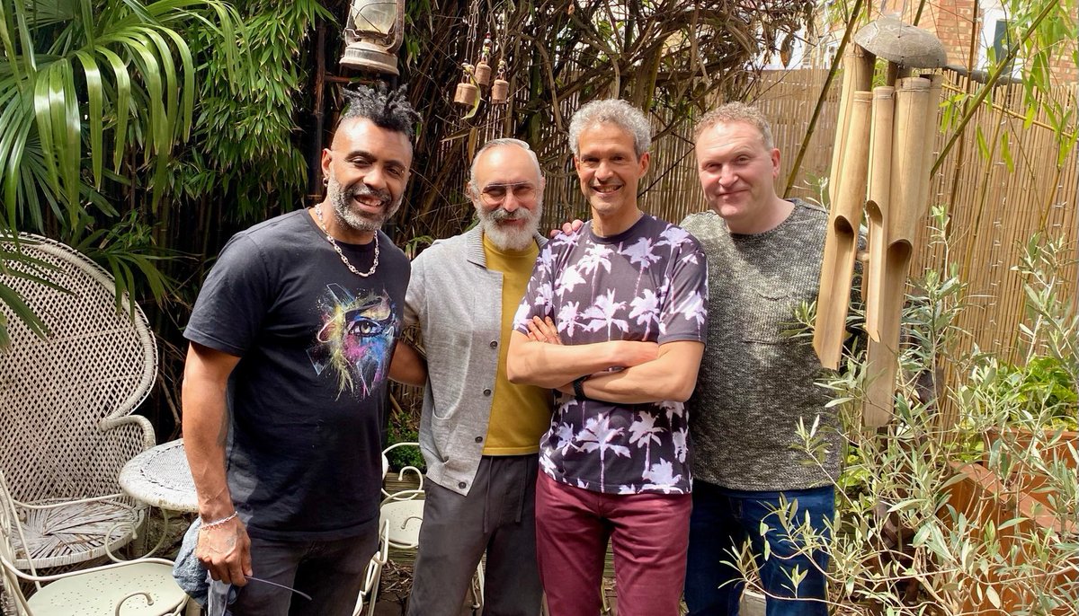 MikeLindup's tweet image. ⁦@omarlyefookMBE⁩ in the house (and the garden)! Finally, we get to work together, his distinctive vocals finding its way onto #Changes2, the track sounds great, in great hands of producers ⁦@tonieconomides⁩ &amp;amp; Mike Patto. We’ve promised this won’t be our last collab..