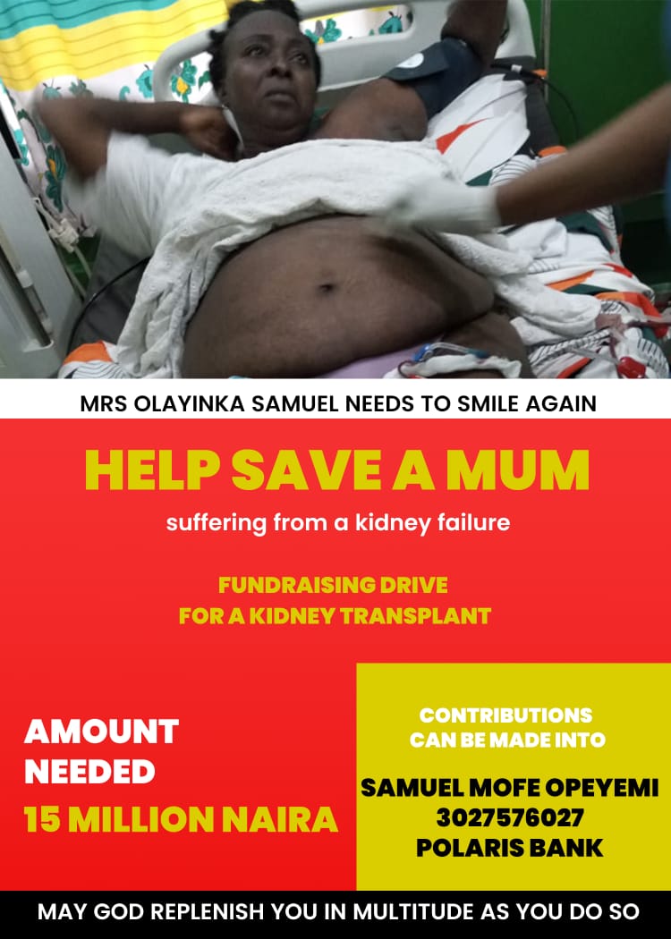 timiokuselu's tweet photo. You know when your friend's mom treats you like hers. Mofe's mom is no exception. She's an embodiment of love and a true care giver. She needs help right now to go ahead with a kidney transplant.
Pls help save our mom #SaveAMum https://t.co/4Id53FjQug