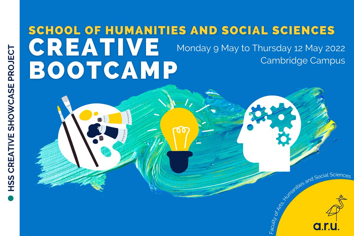 We’re putting the finishing touches to <a href="/AngliaRuskin/">ARU</a> School of #Humanities and #SocialSciences Creative Bootcamp, 9-12 May 2022. Can’t wait to get creative with a great group of students, supported by a stellar line-up of staff!🤩 Big thanks to ARU Foundation funding too 👌🏽